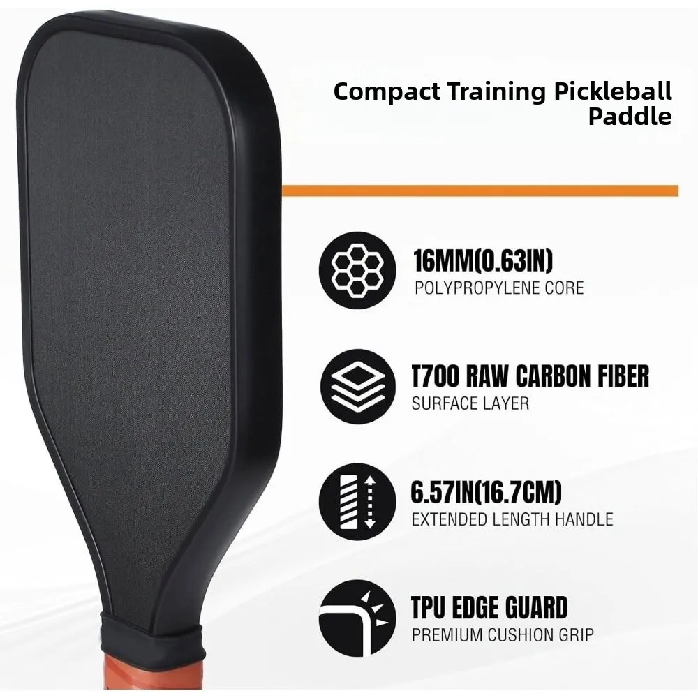 Paleta Pickleball carbono esmerilada agarre antideslizante mango