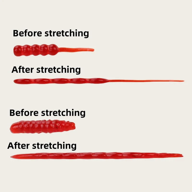 MUKUN 120 Uds. Señuelos de pesca de gusanos biónicos suaves juego de señuelos blandos de alto rendimiento cebo de pesca Isca Artificial - imagen 5