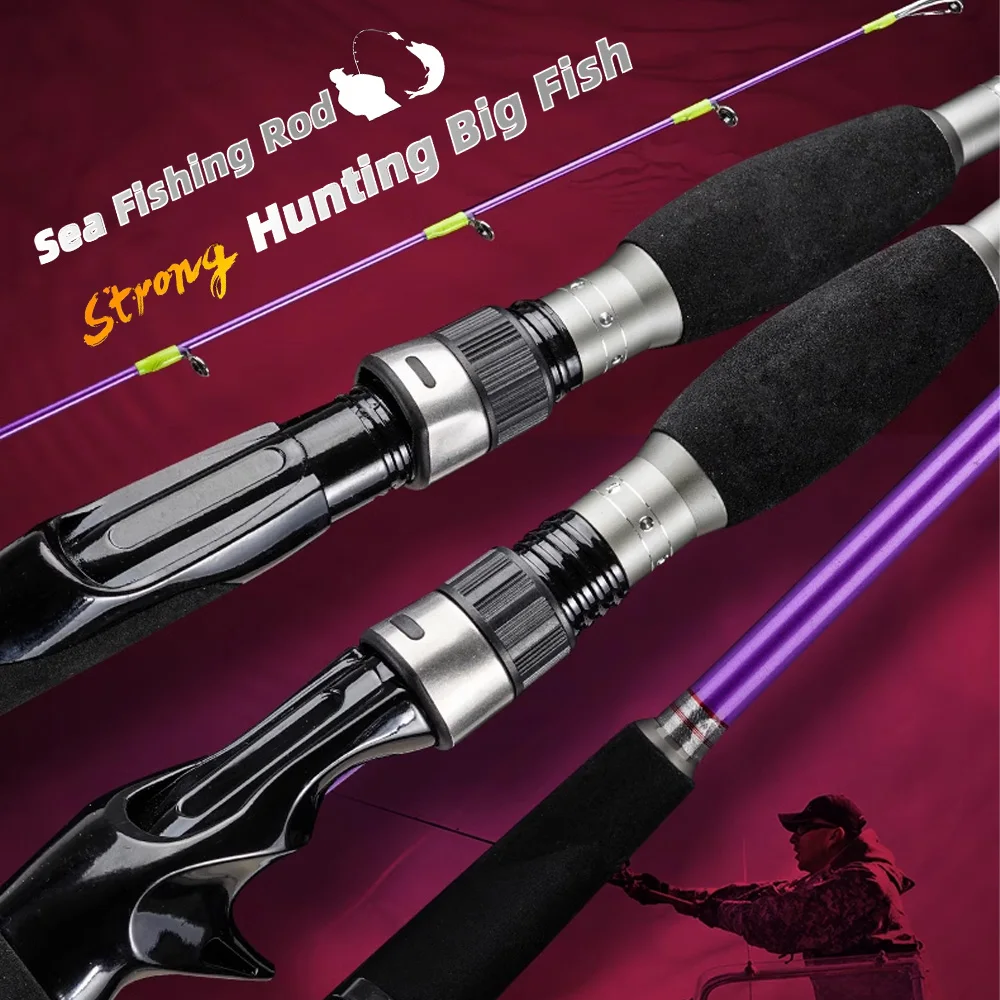 NUNATAK, nueva caña de pescar de barco de alto carbono, cañas de pescar de mar, todos los anillos FuJi, caña de Jigging súper dura, caña de pescar de barco oceánico, caña de calamar - imagen 2