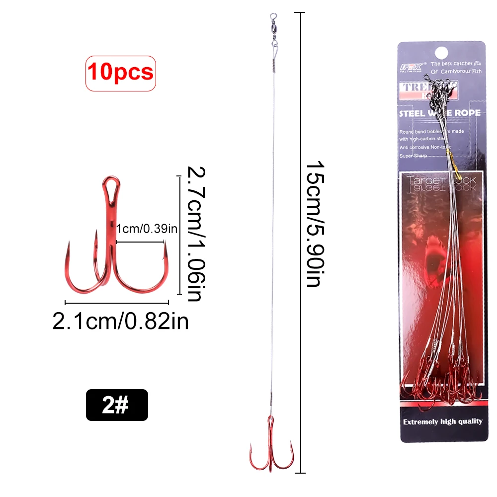 2 hook 20cm  10pcs
