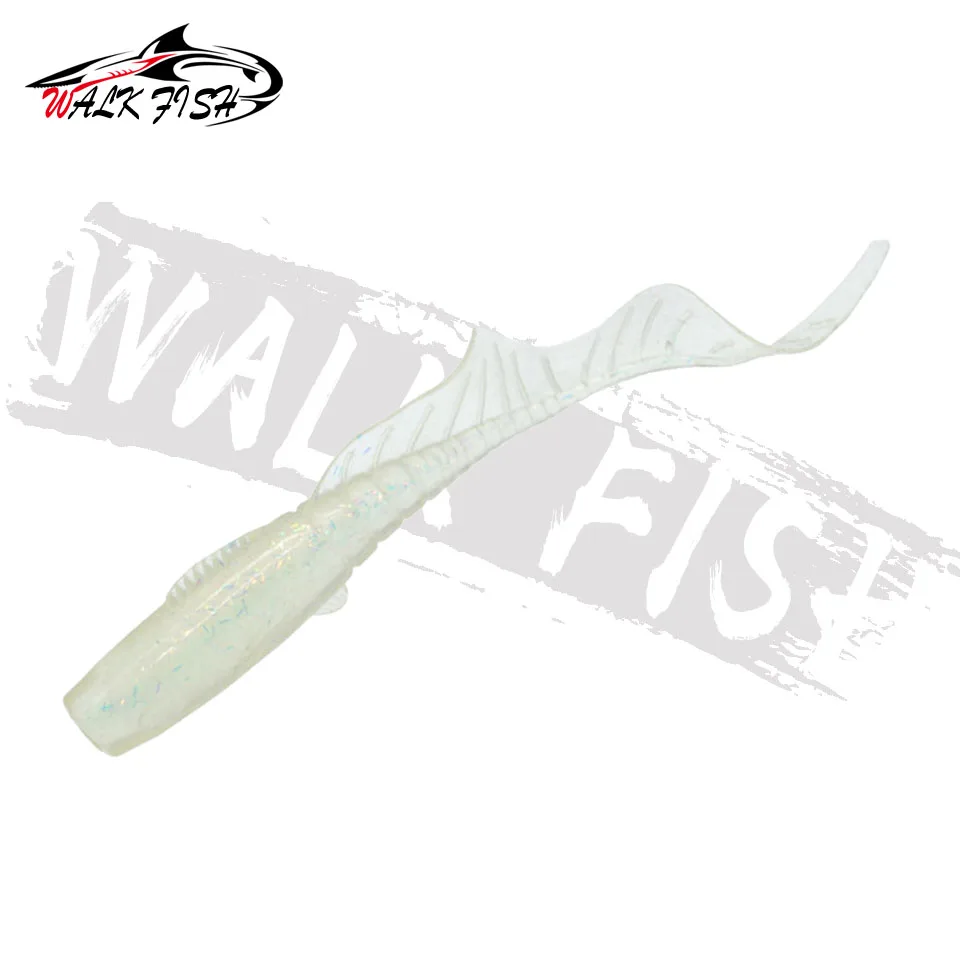 WALK FISH-señuelo suave de gusano, cebo grande de cola larga, manivela Artificial, Wobbler, Swimbait para lubina, trucha, tipo de pez, Lucio, 3 uds., 11cm/13g - imagen 3
