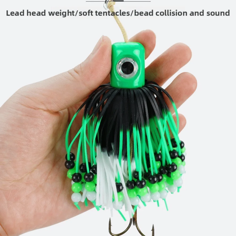 100g peso Cronk Tairubber señuelo Material de goma 150g peso anzuelos Teaser diseño cebo Artificial cebo de pesca Artificial - imagen 4