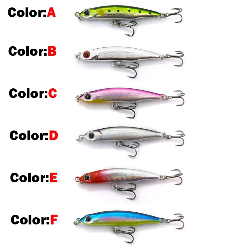 OUTKIT Mini lápiz que se hunde 3,2g señuelo de pesca Wobblers Crankbait cebo duro cebo Artificial wobbler para pesca de Jigging - imagen 5