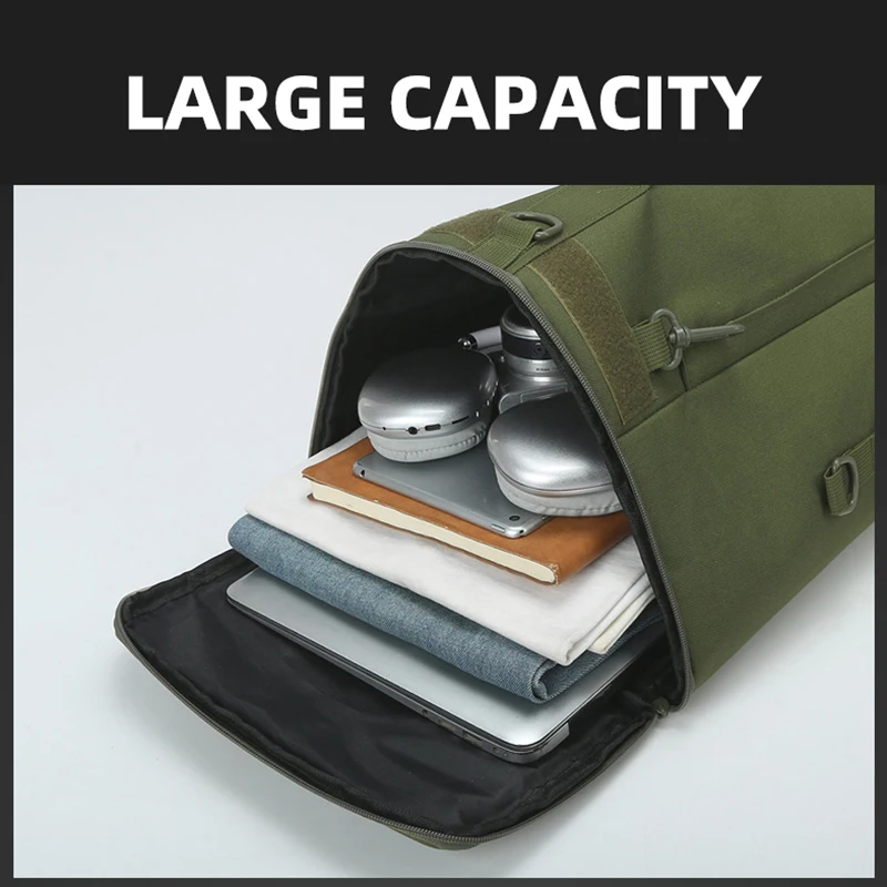 Mochila táctica de pesca Molle de gran capacidad, deportes, senderismo, escalada, Camping, bolso de hombro, bolso de equipaje de viaje - imagen 4