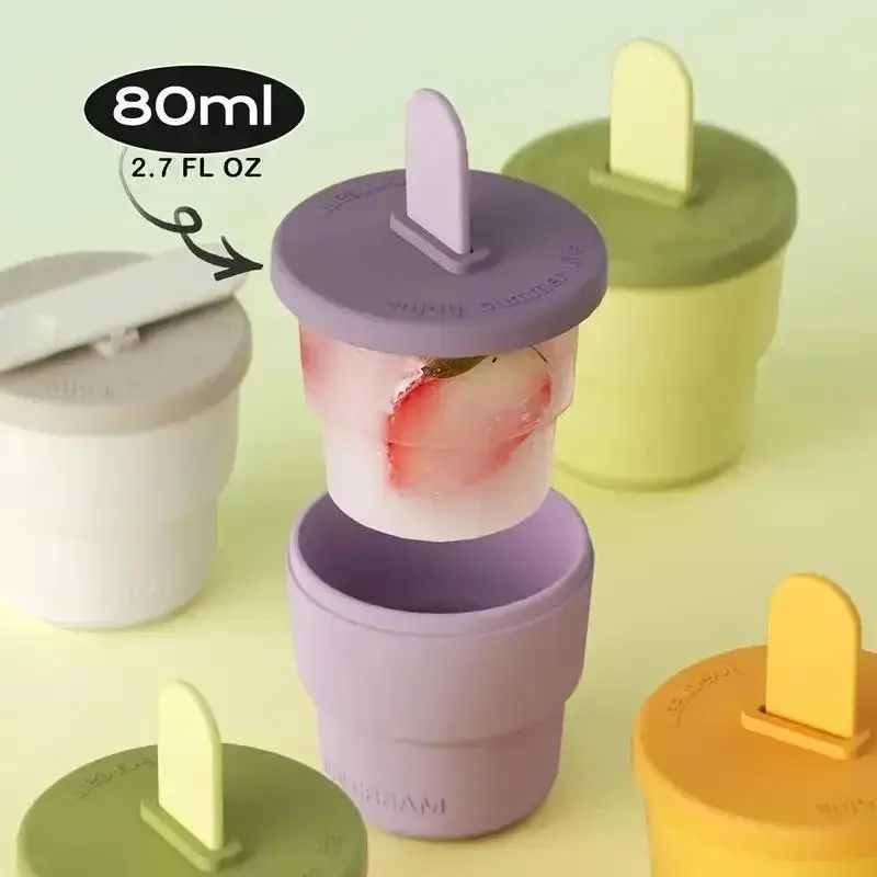 Molde de cubo de hielo de comida hecho a mano, taza de helado artesanal, palito de queso creativo de varios colores, herramientas, accesorios de cocina para el hogar - imagen 5