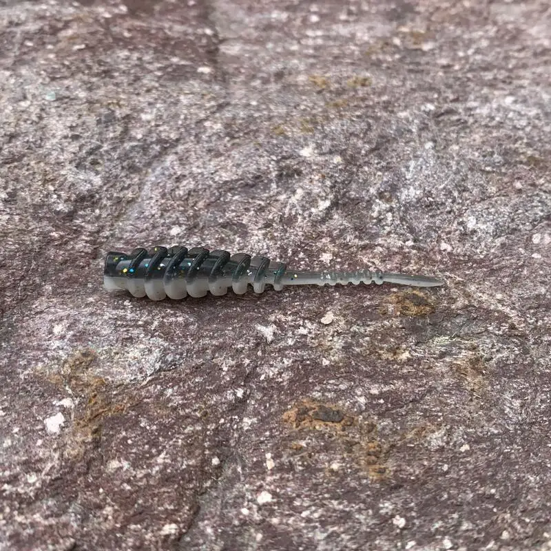 WALK FISH-cebo de gusano de 20 piezas, cebo suave de 61mm, 1g, señuelo de oruga de mar, Swimbaits artificiales de silicona, aparejos de Pesca baratos - imagen 5