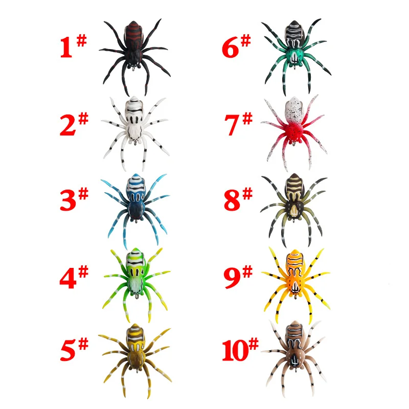 NUNATAK-señuelo suave de goma de silicona para pato, señuelo de araña 3G/6G, cebos de cabeza de serpiente, señuelo flotante de agua superior, cebos de pesca de Lucio - imagen 2