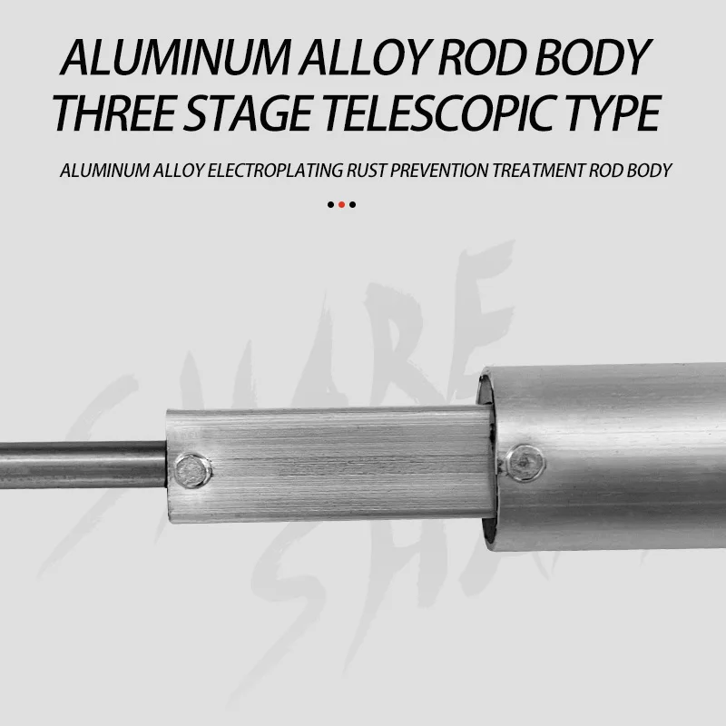 Anzuelo de pesca telescópico de acero inoxidable, herramienta de pesca, 60cm - imagen 4