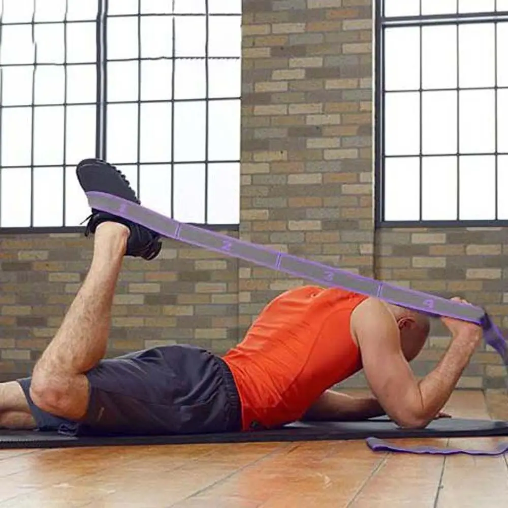 Fitness profesional Multi bucles resistencia alambre de látex nailon ejercicio Yoga cinturón Pilates estiramiento cuerda banda de tensión - imagen 2