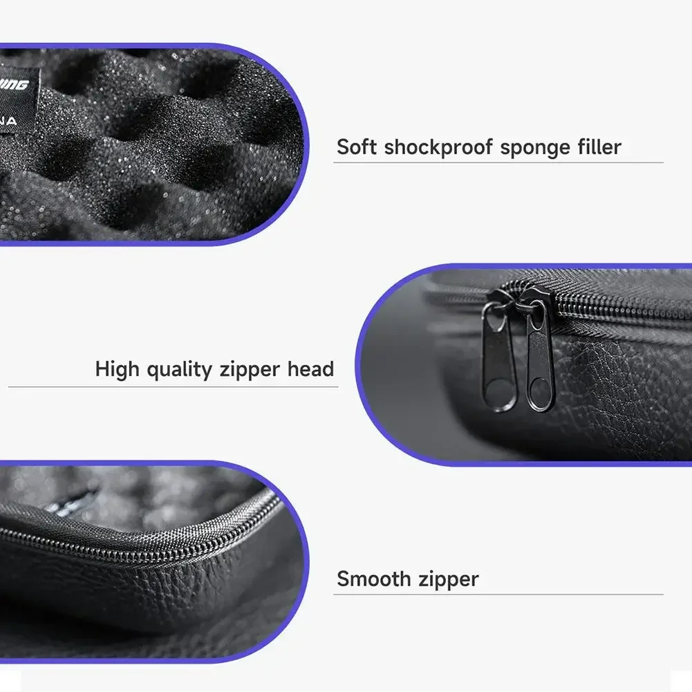 Fundas de carretes de pesca de lujo, funda protectora dura de cuero PU para rueda de pesca, caja de almacenamiento, bolsa impermeable para aparejos de pesca - imagen 5