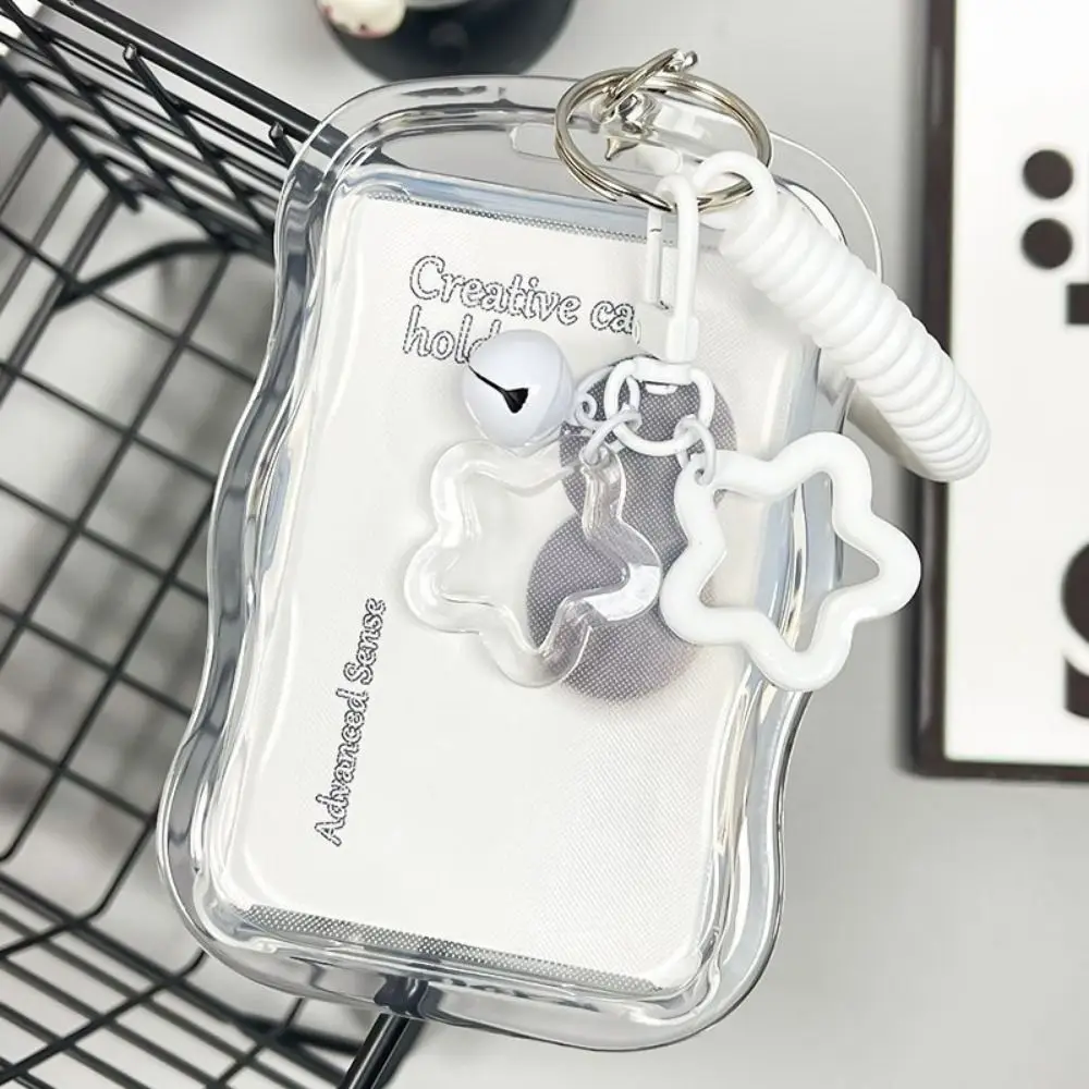 Funda porta-Photocards Kpop de silicona suave con llavero de estrella - imagen 2