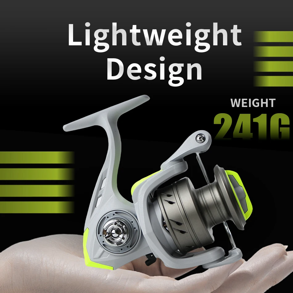 Carrete giratorio de rodamientos de bolas W2, carrete de Metal duradero, carrete de pesca de agua dulce y salada, arrastre máximo de 14kg - imagen 4