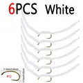 6pcs White