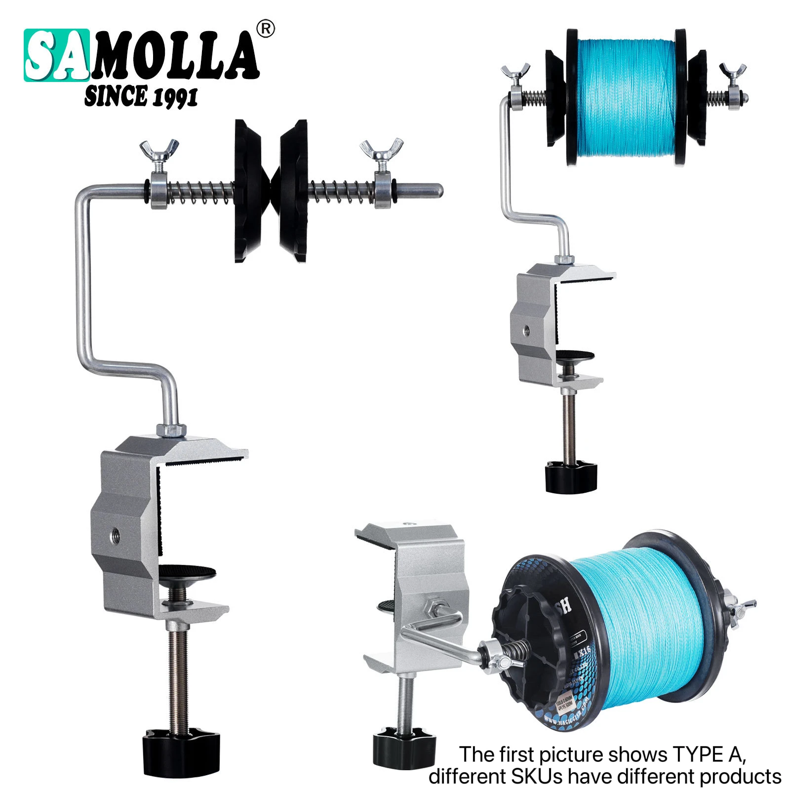 Nuevo carrete de sedal de pesca para Baitcasting, carrete giratorio, máquina enrolladora de sedal portátil, carrete, herramientas de aparejos de pesca - imagen 2