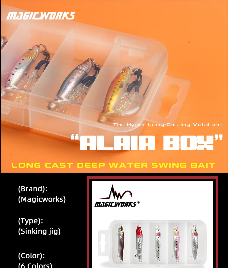 Alia Box Larga Cebado de oscilación de agua profunda