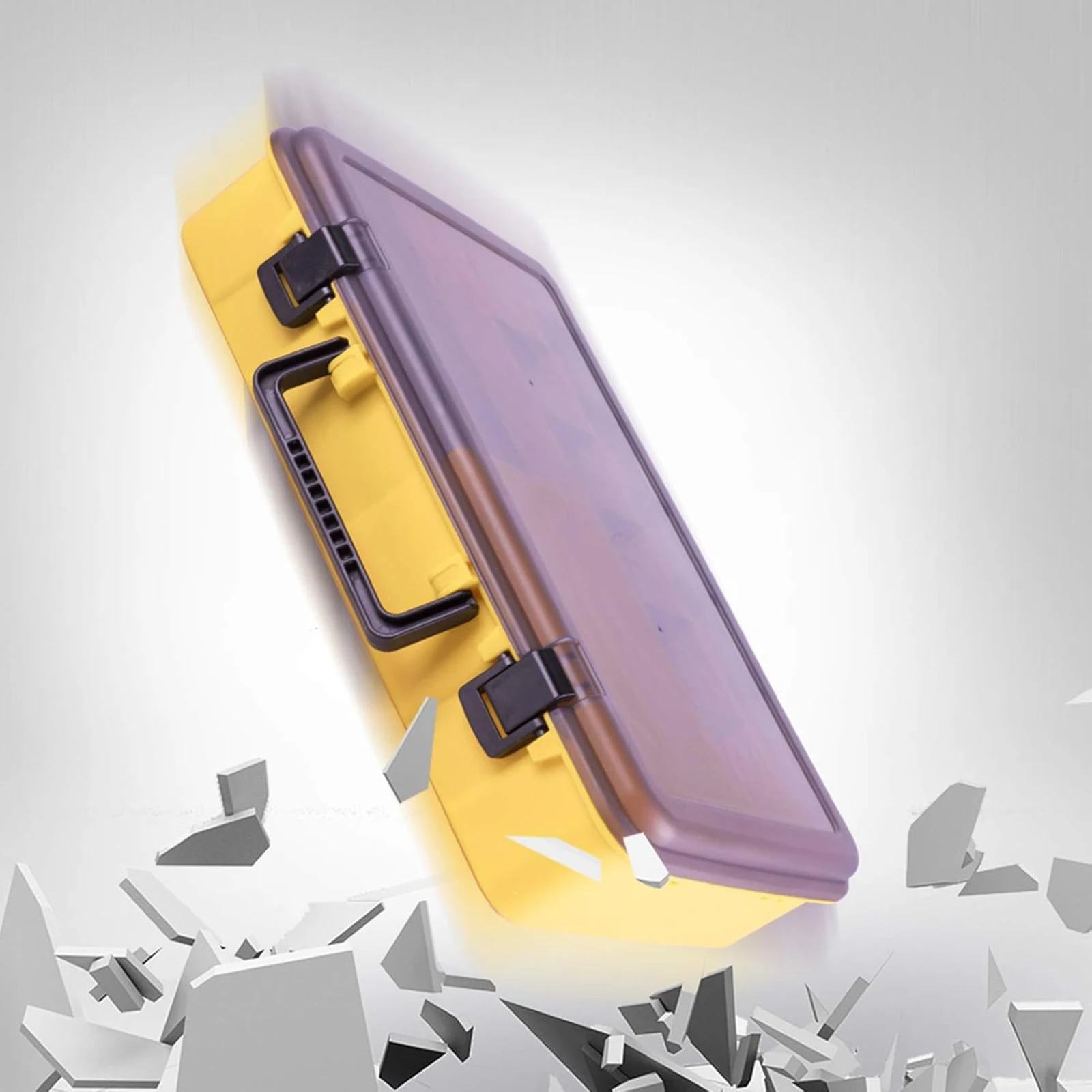 Goture-Caja organizadora de plástico para almacenamiento de aparejos, divisor ajustable, compartimento extraíble con asa - imagen 5