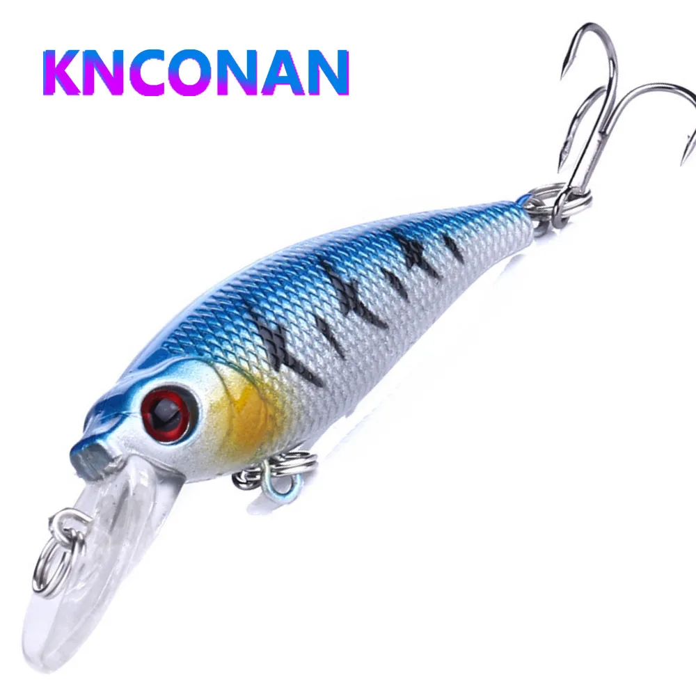 65mm 5g Langzaam Zinkende Minnow Vissen Lokt Kunstmatige Harde Aas Crankbait voor Zoetwater Bass Jerkbait Plastic Swimbait apparatuur