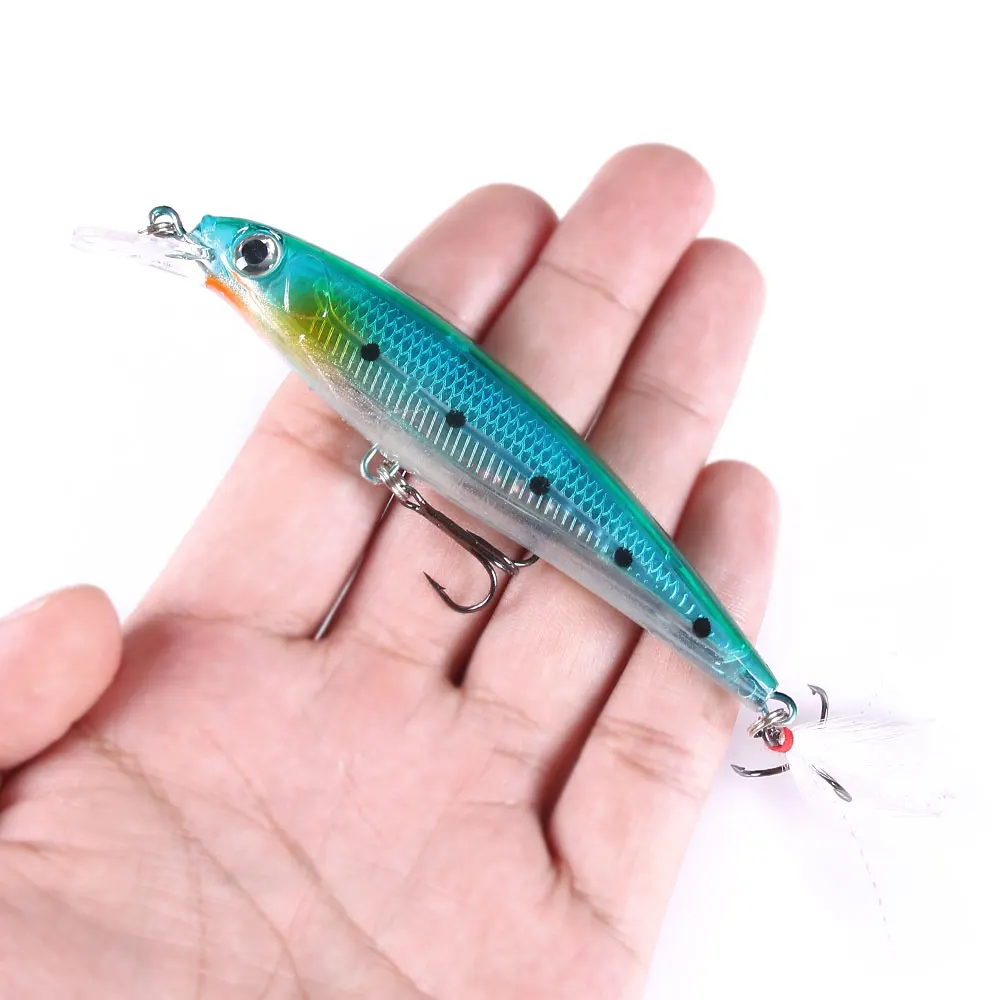 Señuelo Jerkbait Minnow artificial – Wobbler duro para lubina y lucio - imagen 3