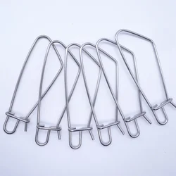 5 uds. De gancho de pesca de acero inoxidable, anzuelo vivo, Pin de presión, Clip Fastlock, hebilla de bloqueo de pescado multifunción, accesorios de pesca