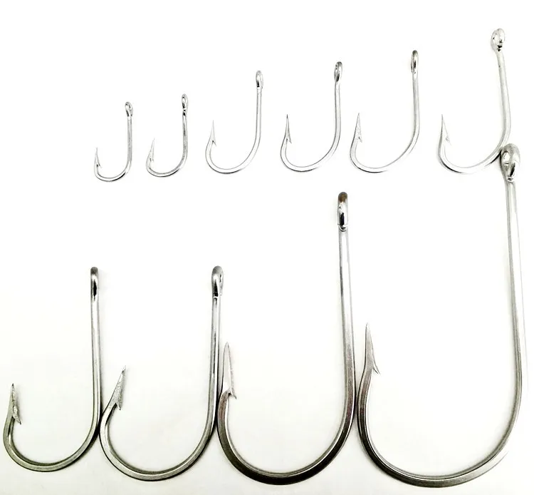 Anzuelo de pesca de acero de alto carbono, herramienta de 5 piezas, gran tamaño, tiburón, grouper gigante, accesorios de agua salada - imagen 2