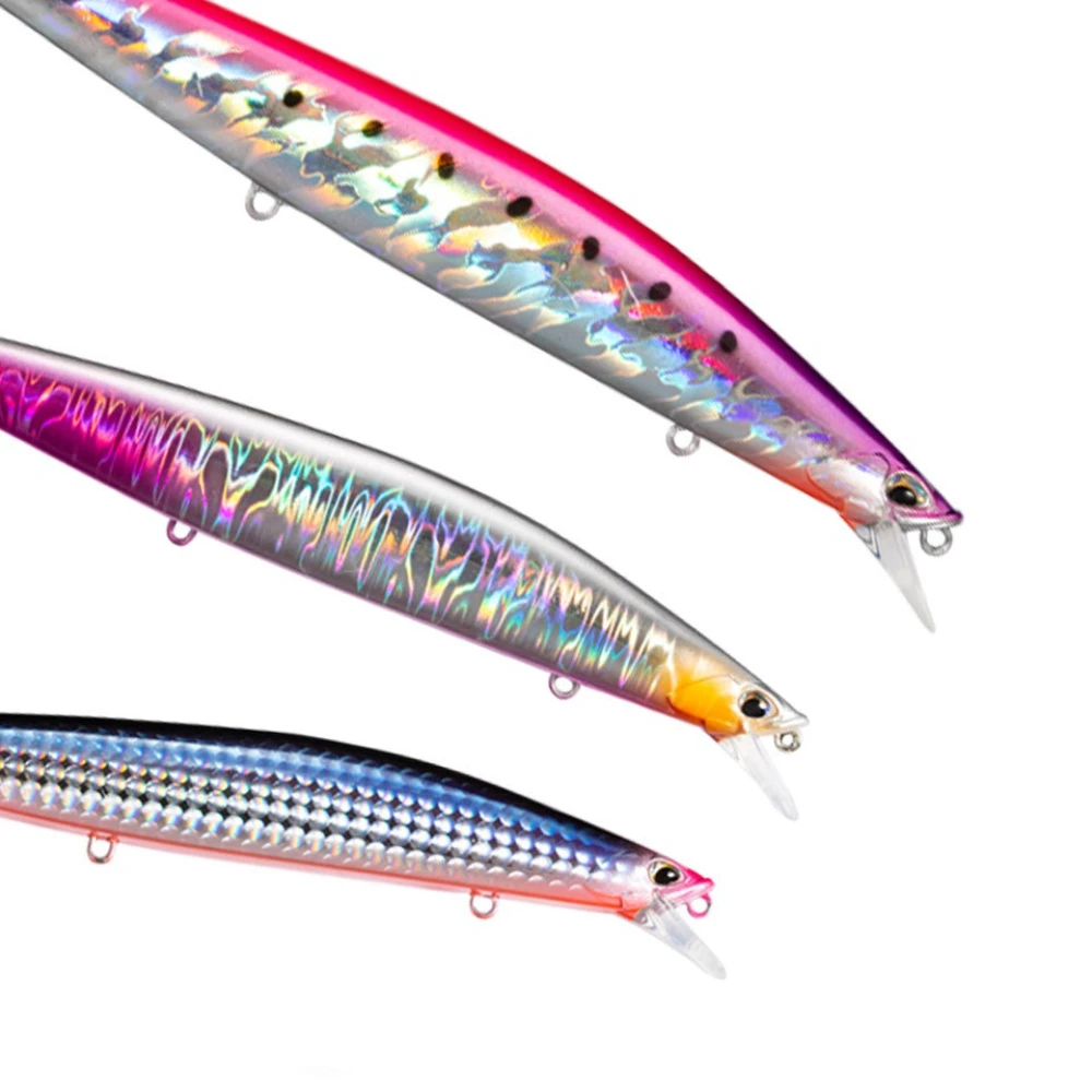 1 unidad de señuelo de Pesca Wobbler de pececillo flotante grande 26g 140mm Jerkbait Minnow Isca cebo duro Artificial Pesca Crankbait - imagen 5