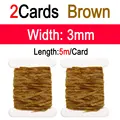 2pcs Brown 3mm