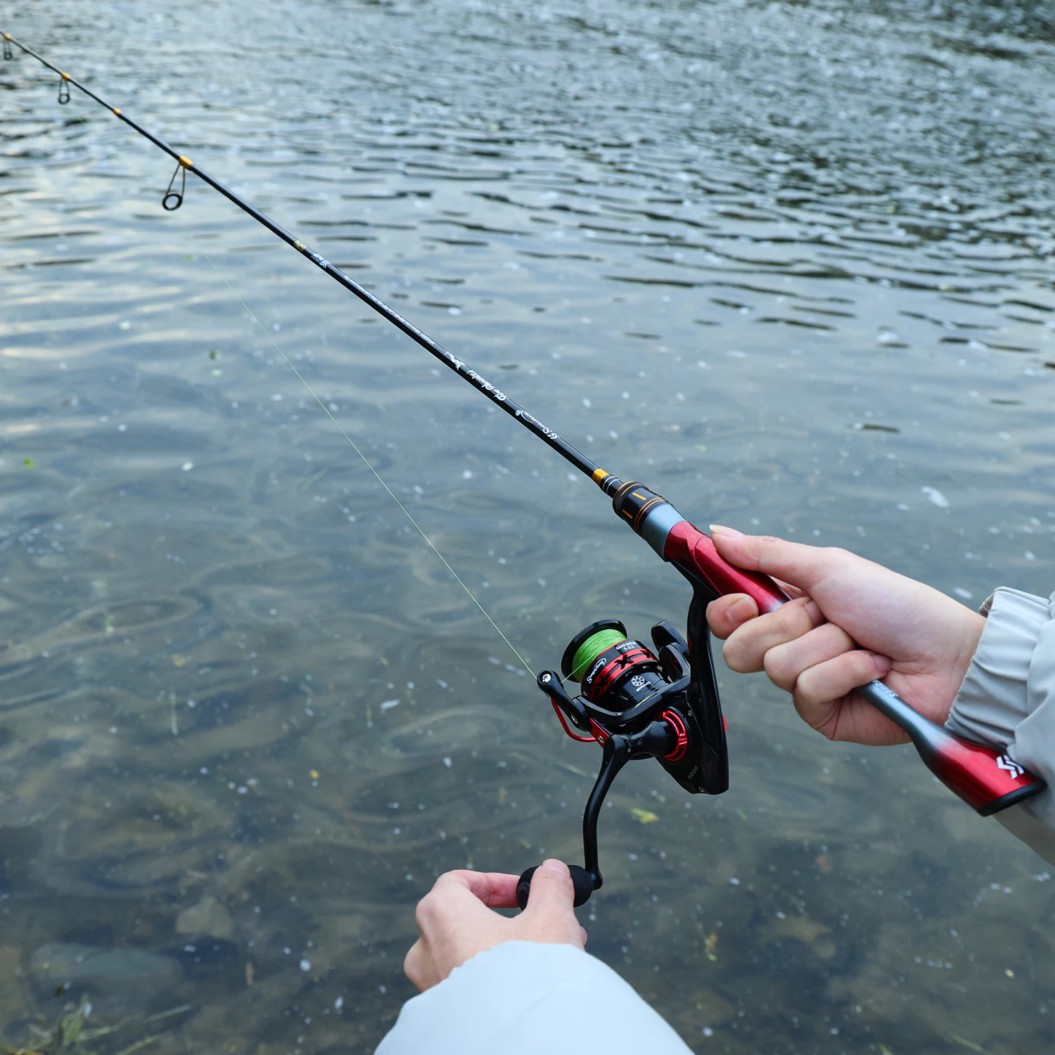 Combo Sougayilang caña spinning 1.8m y carrete carbono para lubina - imagen 3