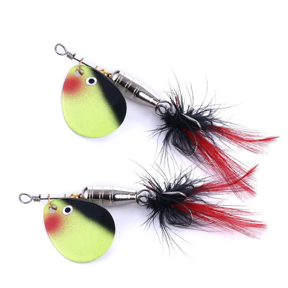 Spinnerbait Metal plumas lentejuelas para trucha lubina - imagen 5