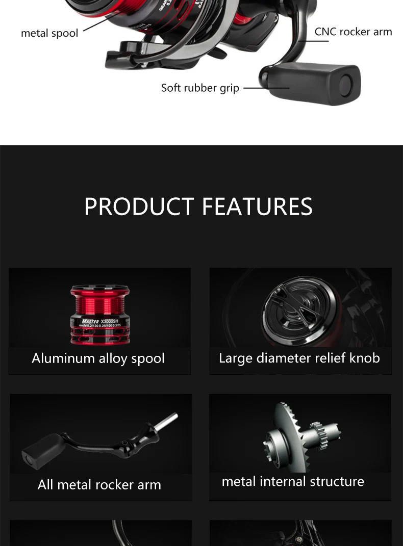 Experimentar precisión y durabilidad con este carrete de pesca de alta calidad