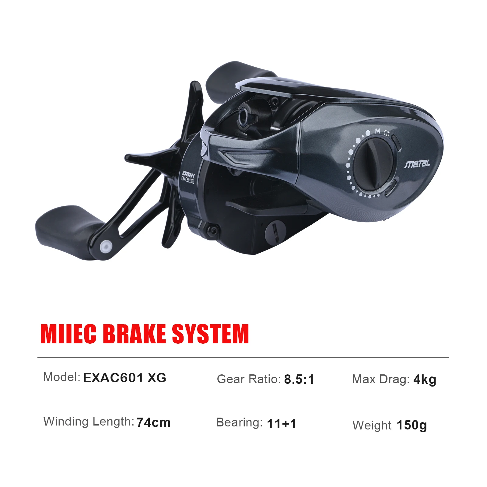 PURELURE CHEETAH AIR Metal tres modos DC marco de fibra de carbono Material banda de freno electrónico sonido Baitcast carretes de pesca 3,5-17g - imagen 2