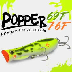 Señuelo de pesca Popper 9,3g 12,5g cebo tipo lápiz Topwater superficie Wobbler cebo duro Artificial z-perro lubina Lucio isca aparejos de pesca