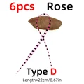 6 piezas de Rosa D