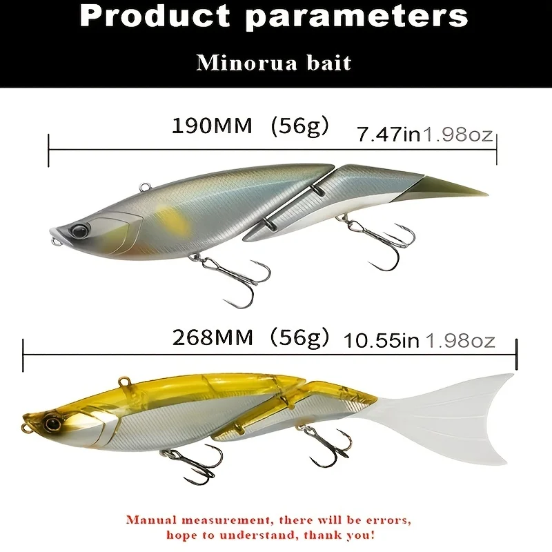 Señuelo VIB Wobbler articulado – Cebo flotante artificial de natación - imagen 2