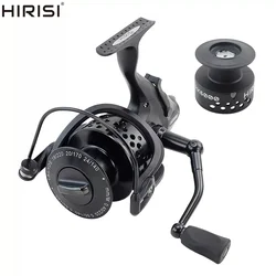 Carrete de pesca de carpa Hirisi 7 + 1 carrete giratorio con rodamiento de bolas carrete gratis accesorios de pesca HK