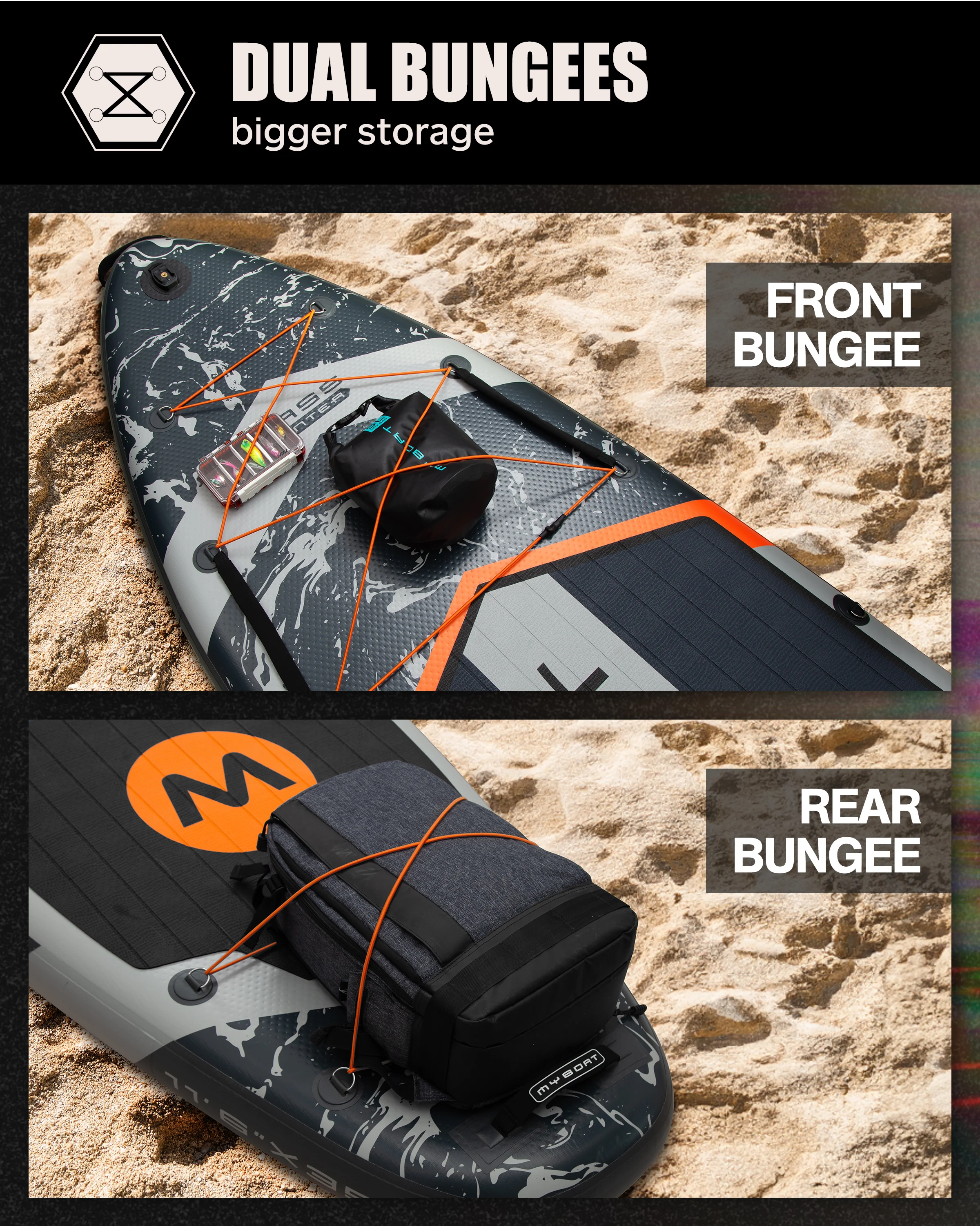 Myboat nueva tabla de Paddle inflable 11'6''x35''x6'' tabla de estación de pie con accesorios tabla de SUP Extra ancha - imagen 5