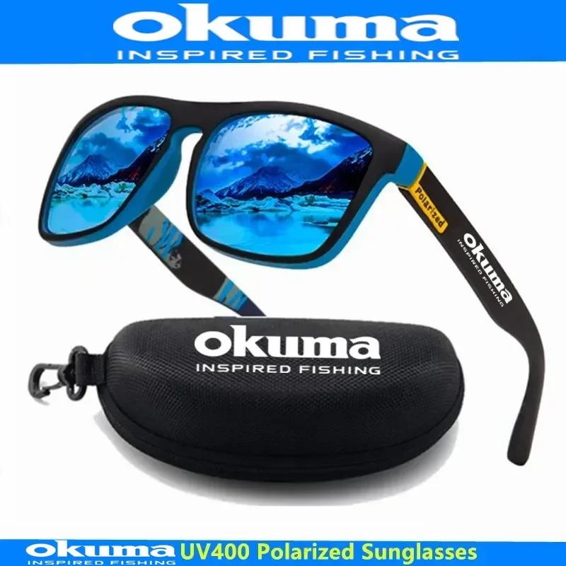 Okuma gafas de sol polarizadas UV400 para hombres y mujeres caza al aire libre, pesca, bicicletas de conducción, gafas de sol caja opcional