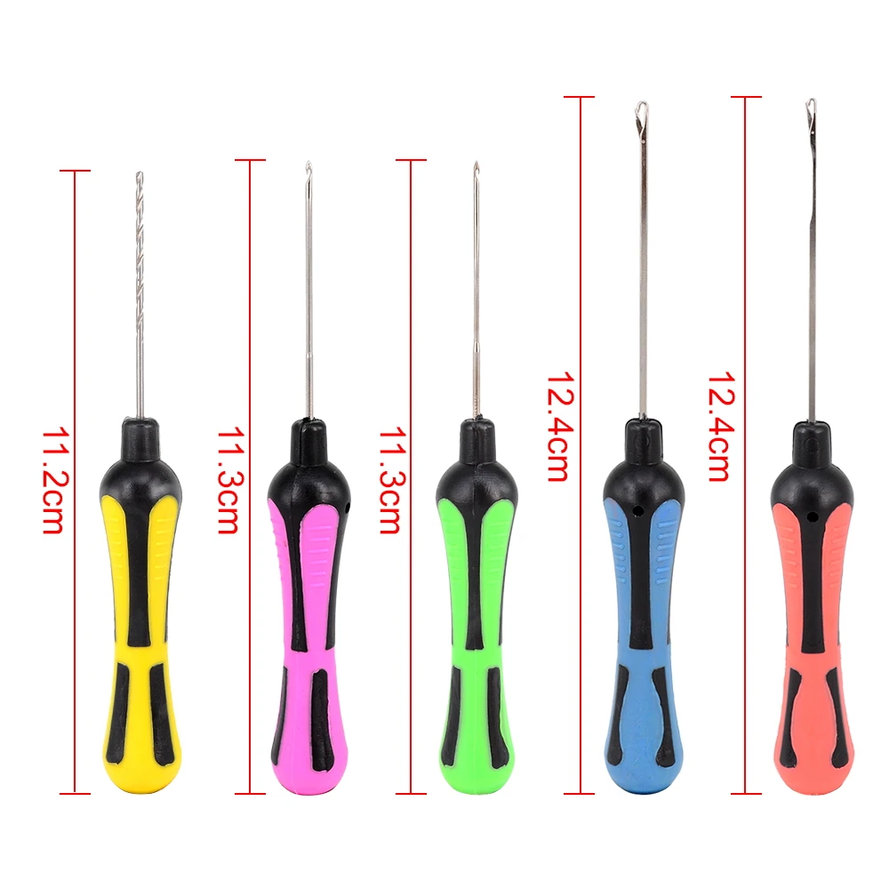 Herramienta de pesca de carpa, juego de agujas de cebo con enlace de gancho, herramientas de cebo de pesca, accesorios de pesca de carpa BT10, 5 uds. - imagen 5