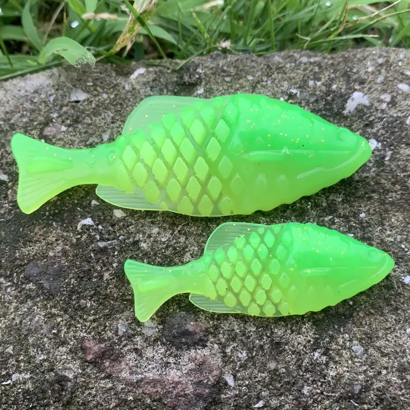 WALK FISH-SEÑUELOS blandos para pesca en el mar, cebos Shoft de 4,8g y 11,5g, Señuelos de Pesca de carpa, cebo Artificial de silicona - imagen 5