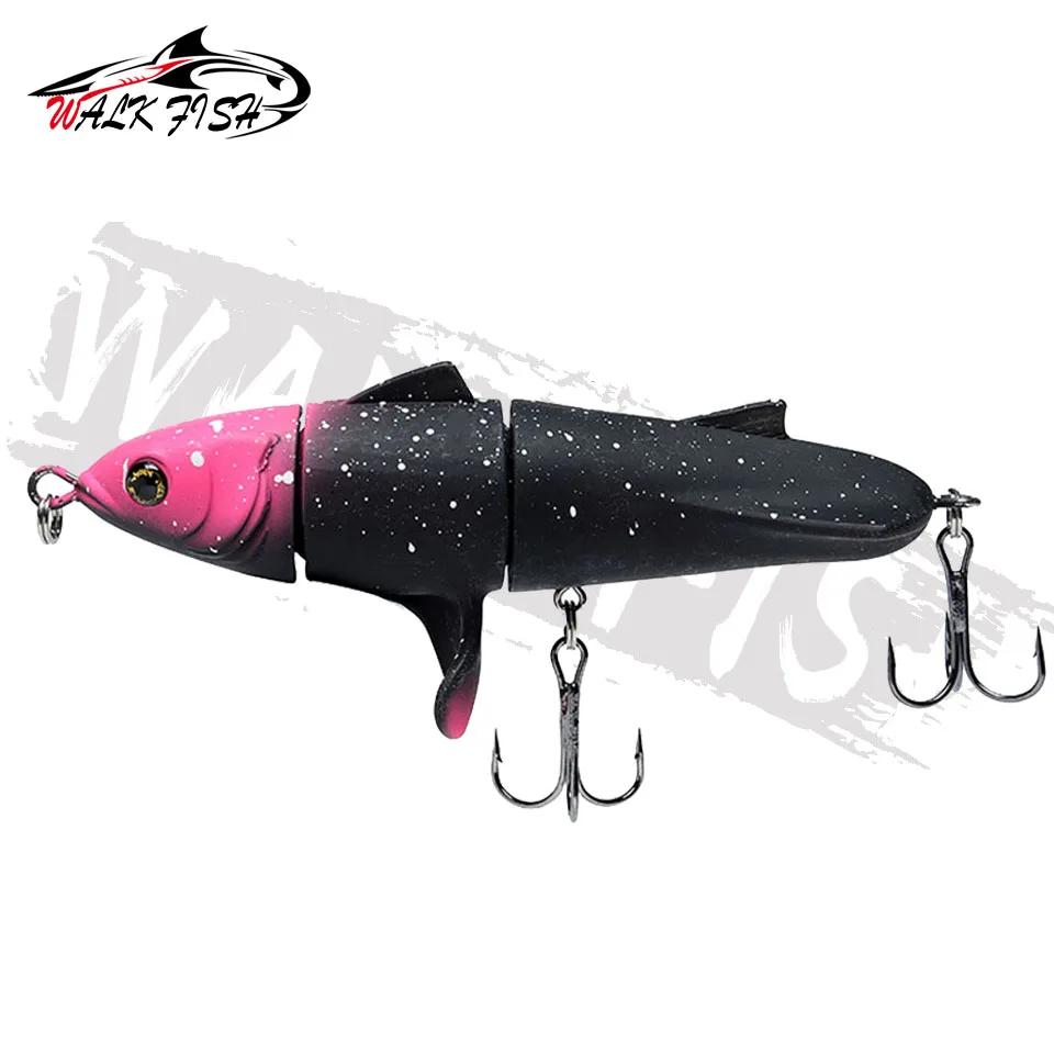 WALK FISH-señuelo de pesca flotante, cebo Artificial Whopper Popper, Plopper duro, cola giratoria, 11cm, 24g, 1 unidad - imagen 3