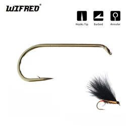 Anzuelos WIFREO – Vástago largo para moscas de pesca