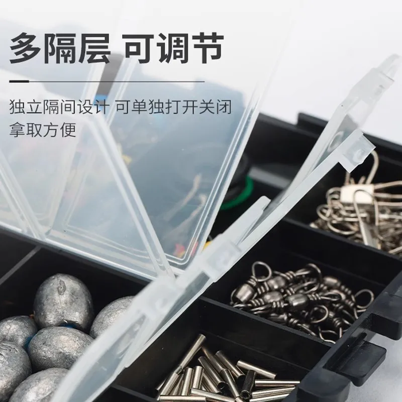 Equipo de pesca PD, juego de cebo Luya de 264 piezas, una variedad de accesorios, gancho de manivela, anillo giratorio, conjunto de accesorios colgantes, suministros de pesca - imagen 4