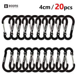Mosquetones de pesca Booms Fishing CC1 – Anillos en D de aluminio