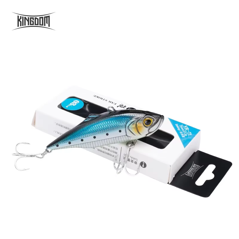 Kingdom VIB Wobbler hundido 75mm - Cebo duro para hielo de pesca - imagen 4