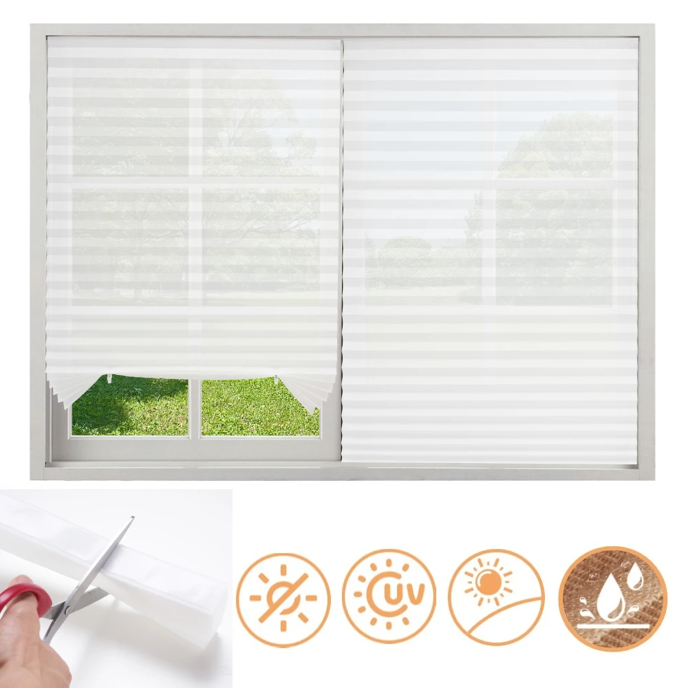 Persianas sin taladro, cortinas adhesivas para dormitorio, cocina, baño, ventanas, filtrado de luz, protección de privacidad con Clips - imagen 2