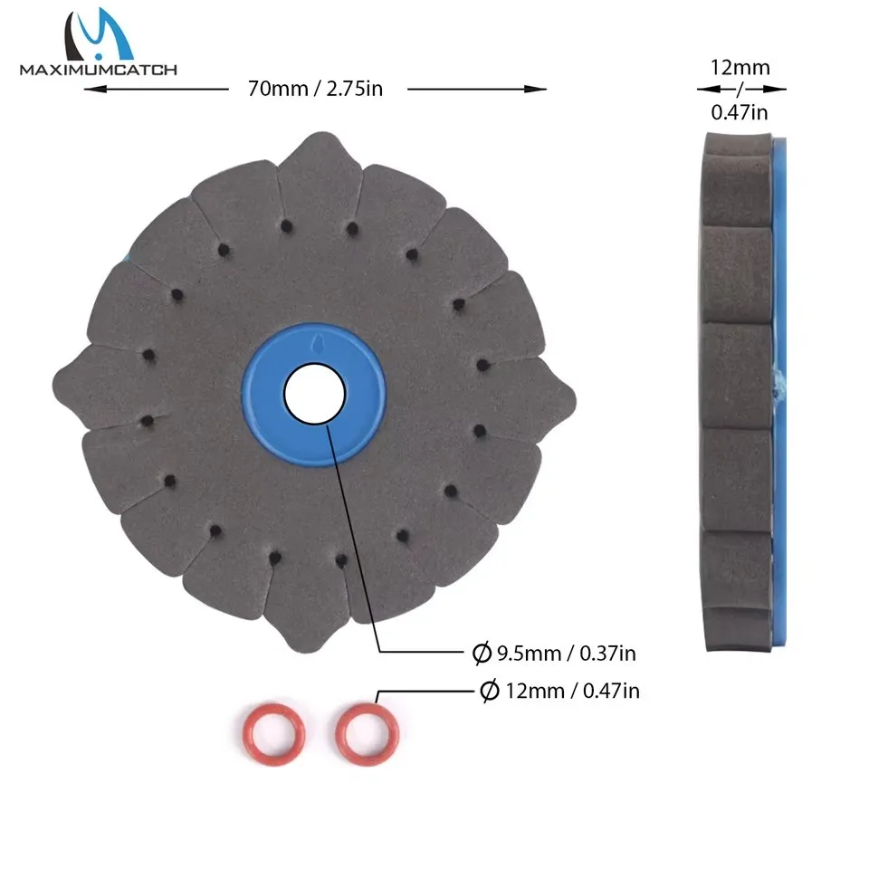Maximumatch 2 pzas/lote EVA espuma atado de moscas estantes de secado herramienta para atar moscas ganchos organización - imagen 3