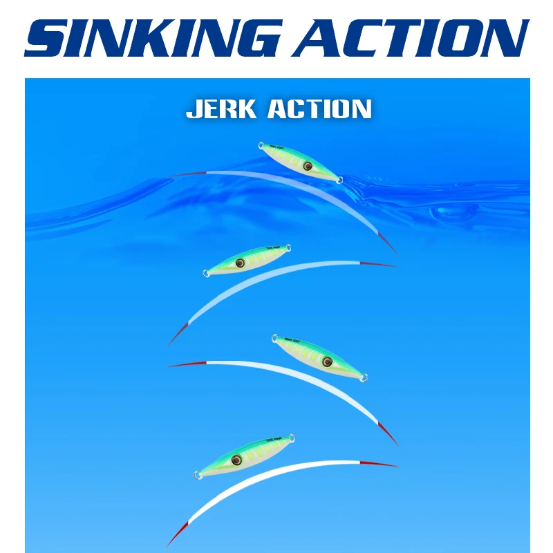 Señuelo jig de hundimiento con brillo UV Metálico Fjord – 150 g - imagen 2