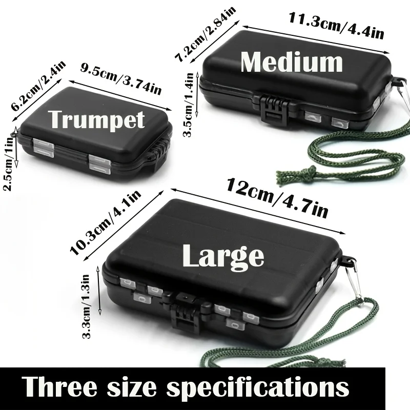 TAKBAS 1 pieza pequeña caja de aparejos de pesca, organizador portátil de plástico, ganchos señuelo cebos caja de almacenamiento contenedores para almacenar plantilla giratoria - imagen 3