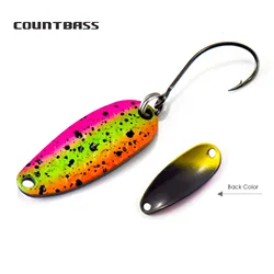 COUNTBABSS Cuchara de fundición de latón con un solo gancho 3,5g 1/8oz Señuelos de pesca de lubina, trucha y salmón, cebo para peces tipo tipo