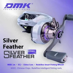 Dmk Silver Feather Pro 8,5 – Carrete Baitcast ligero con freno 5kg