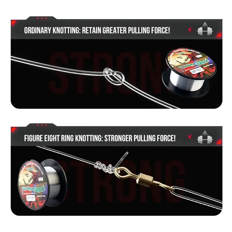 TAIYU-línea de pesca de fluorocarbono estándar de 100M, hilo de pesca con mosca de carpa, materiales japoneses, 3LB-26LB, alambre líder duradero, 0,14mm-0,47mm - imagen 4